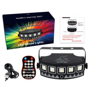 Upgraded Multi functional Colorful Magic Ball Laser Light KTV Bar Bounce Di Flash Voice Control Party Explosion Flash Remote Control LED Atmosphere Light