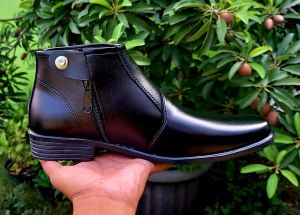 Sepatu Boots PDH Resleting Pria Satpam Security Polisi Dinas Kantor Satpol PP TNI Taruna SMK Murah Elegan Trendy Mewah Berkualitas