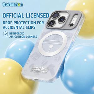 ROCK Doraemon TPU PET Case Set with Anti Drop Airbag Protection for iPhone 17 Pro Max RPC007