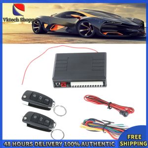 Vktech Car Alarm Auto Remote Control Central Locking Door Kit Keyless Entry System with Wireless Remote and Anti-Theft Security for Vehicles