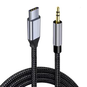 Loại tạo ra 3.5mm trợ lý dây stereophonic với plaited Polyamide cho điện thoại xe hơi giảng viên truyền âm thanh không bị hư hại