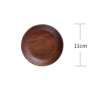 ZYJC SHOP Thiết kế nội thất Gỗ dẻ gai Snack Bộ đồ ăn Beech Trái cây Người giữ Khay phục vụ Bộ đồ ăn Đĩa ăn tối Đĩa tráng miệng