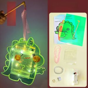 GRACE Luminous Mid-Autumn Glowing Lanterns Simulation PVC Lantern Material Package Glowing Lantern DIY Handheld Lanterns Festival