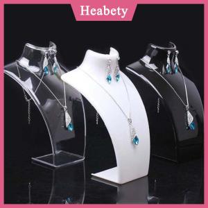 Heabety Hiển thị đồ trang sức thời trang mô hình vòng cổ mannequin Mặt dây chuyền bông tai hiển thị đứng
