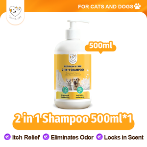 Cassiel Pet Buy 2 Free 1 Upgraded Shampoo For Anti Tick And Flea Remover Antifungal For Dogs & Cats
