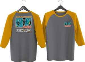 KAOS RAGLAN PRIA SABLON BUKAN TIDAK NGERTI GAYA\ KAOS RAGLAN PRIA LENGAN 3\4 ATASAN PRIA / KAOS MURAH / KAOS DISTRO / KAOS SIMPLE / T-SHIRT PRIA