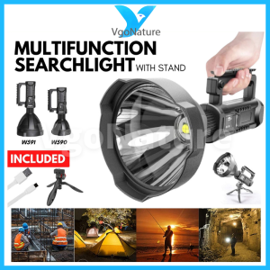VgoNature Outdoor Powerful LED Flashlight Torchlight Bright Searchlight Lamp Spotlight Work Light Waterproof Floodlight