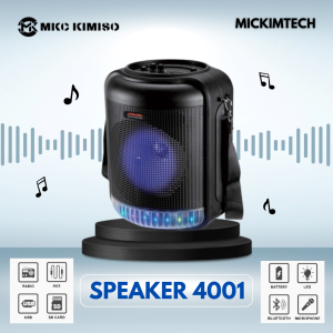 Speaker Bluetooth Portable 4001 Ukuran 8.8Inch Free Mic Karaoke