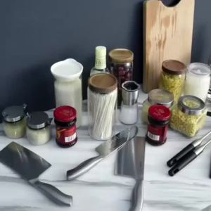 [GVD5]Stainless steel kitchen shelf table top seasoning rack household all-kitchen supplies floor-to-ceiling multi-layer storage rack