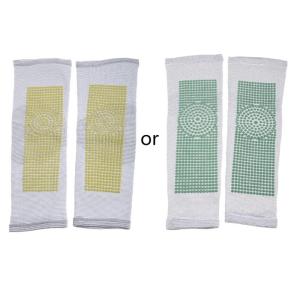 Women Winter Wormwood Long Knee Brace Self Heating Thermal Warm Leg Warmers Sleeves Compression Kneepads Protector Guards for Pain Relief