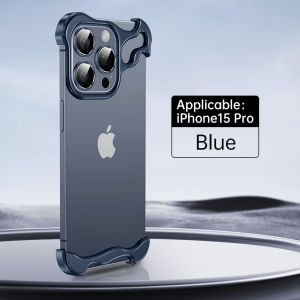 OATSBASF Metal Frameless Anti-fall Phone Case High Heat Dissipation for iPhone 15/15 Plus/15 Pro/15 Pro Max