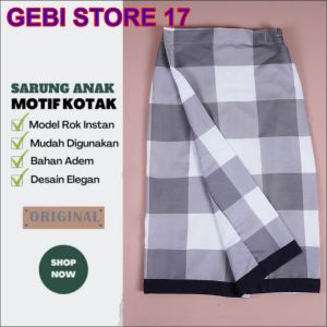 SARUNG INSTAN Anak Laki Laki Umur 2 3 4 5 6 7 8 9 10 11 12 tahun | Sarung Instan Anak menggunakan karet dan perekat