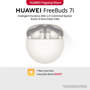 HUAWEI FreeBuds 7i Earbuds | Intelligent ANC 4.0 l Unlimited Spatial Audio l Six Mics Clear Calls