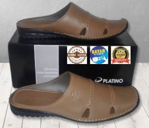 Sandal Selop Pria Terbaik: Platino Sandal Selop Bustong Kulit Premium DM02