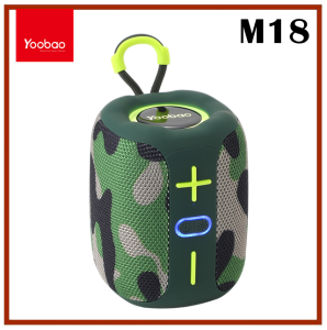 Yoobao M18 Portable Wireless Speaker RGB Lighting Effect Bluetooth V5.3 Stereo Surround Sound with Holder