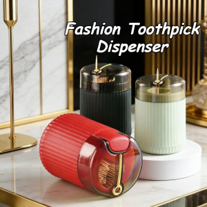 Portable Toothpick Holder With Press Mechanism Dustproof & Hygienic Perfect for Home & Restaurant