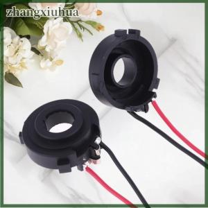 zhangxiuhua 2Pcs Headlight Bases Retainers For Golf 7 MK7 MK6 Tiguan Sharan Multivan Touran Scirocco Passat B7 H7 LED Socket Adapters
