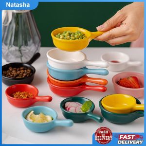 Household Seasoning Dish Mini Japanese Handle Creative Ceramic Soy Sauce Vinegar Salad Ketchup