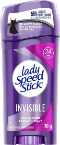 Lăn khử mùi giành cho Nữ Lady Speed Stick Invisible Cool & Fresh 24h 70g Canada