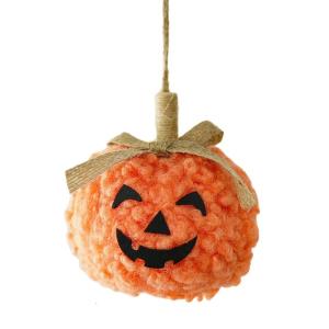 Halloween Pumpkin Hanging Pendant Flocking Fabric Perfect For Residence Garden Celebration Decoration