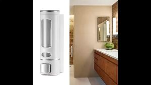 Bathroom Liquid Soap Dispenser Single Double Soap Dispenser Wall Kitchen Bathroom Bottle Plastic Pump Dispensers