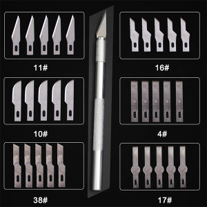 30pcs Blade Carve Knife Extra Backup Tool Sculpture Engrave Graver Cutter Craft Wood Cut Scorper Sculpte Razor Sharp woodcarve Hobby
