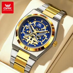 OPK Watch For Mens Waterproof Original 2025 New Stainless Steel Strap Casual Fashion Luminous With Gift Box Quartz Watch Men