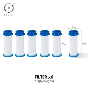 Homlly Filtered High Pressure Adjustable Shower Head (3 Spray Settings)