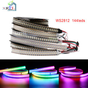 แถบไฟ Led DC5V WS2812ดวง/60/144 Leds/M ไฟ Led RGB แบบเปิดปิดได้ในตัว WS2812B ดวง/สีดำ/สีขาว PCB IP30/65/67ไฟ Led RGB อัจฉริยะ