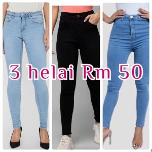 High Waist Skinny JeansLadies Casual ButtonPocketZipper High Waist Skinny Long Medium Wash Curvy Skinny Women JeansSpring/FallCasual Daily Wear