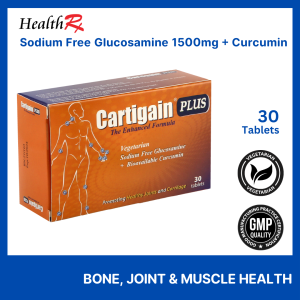 Cartigain Plus Vegetarian Sodium-free Glucosamine 1500mg - For Joints & Cartilage