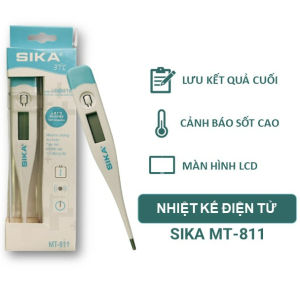 Nhiệt kế điện tử kẹp nách SIKA MT-811 có thể ngậm miệng hoặc hậu môn - Bảo hành chính hãng 6 tháng