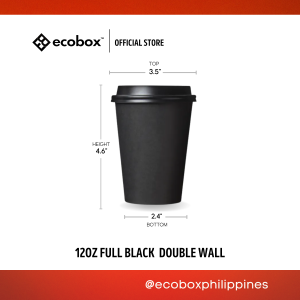 Ecobox Disposable Paper Coffee Cup Paper Cup Hot Cup Paper Cups Double Wall Cup Rippled Cup 25pcs