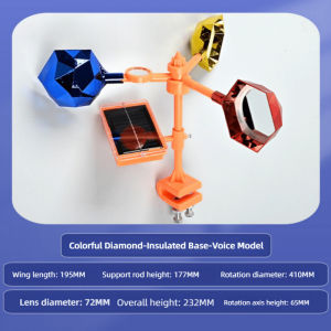 Keranixy Solar Bird Repellent Ultrasonic Pest Control LED Flash Waterproof Bird Repeller for Philippines