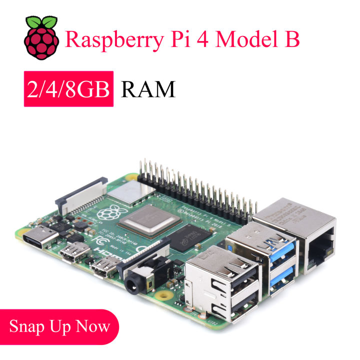 Original Raspberry Pi 4 Model B Development Board Kit RAM 2G 4G 8G 4 ...