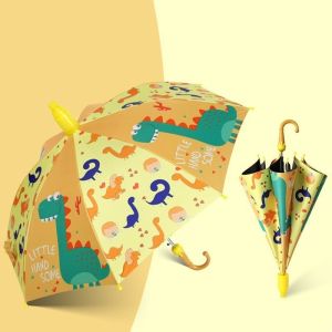 Kids Unicorn Umbrella Long Handle Waterproof Windproof Uv Protection Lightweight Rain Sun Outdoor