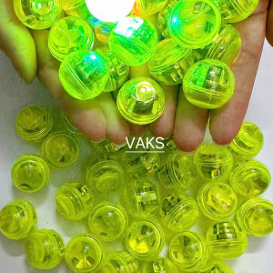 Combo 5 Đèn LED bi rung sáng nhấp nháy màu sắc 2.5cm  tự sáng khi có va chạm