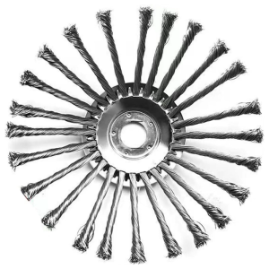 10 inch linh hoạt bàn chải thép tông đơ đĩa phù hợp với trục thẳng Máy cắt cỏ vườn tông đơ phụ kiện