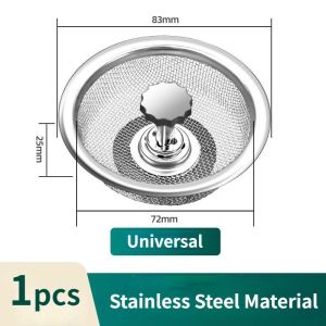 Kitchen Sink Filter Sewer Sink Filter Drain Net Stainless Steel Pool Drain Universal Filter for Kitchen Residues