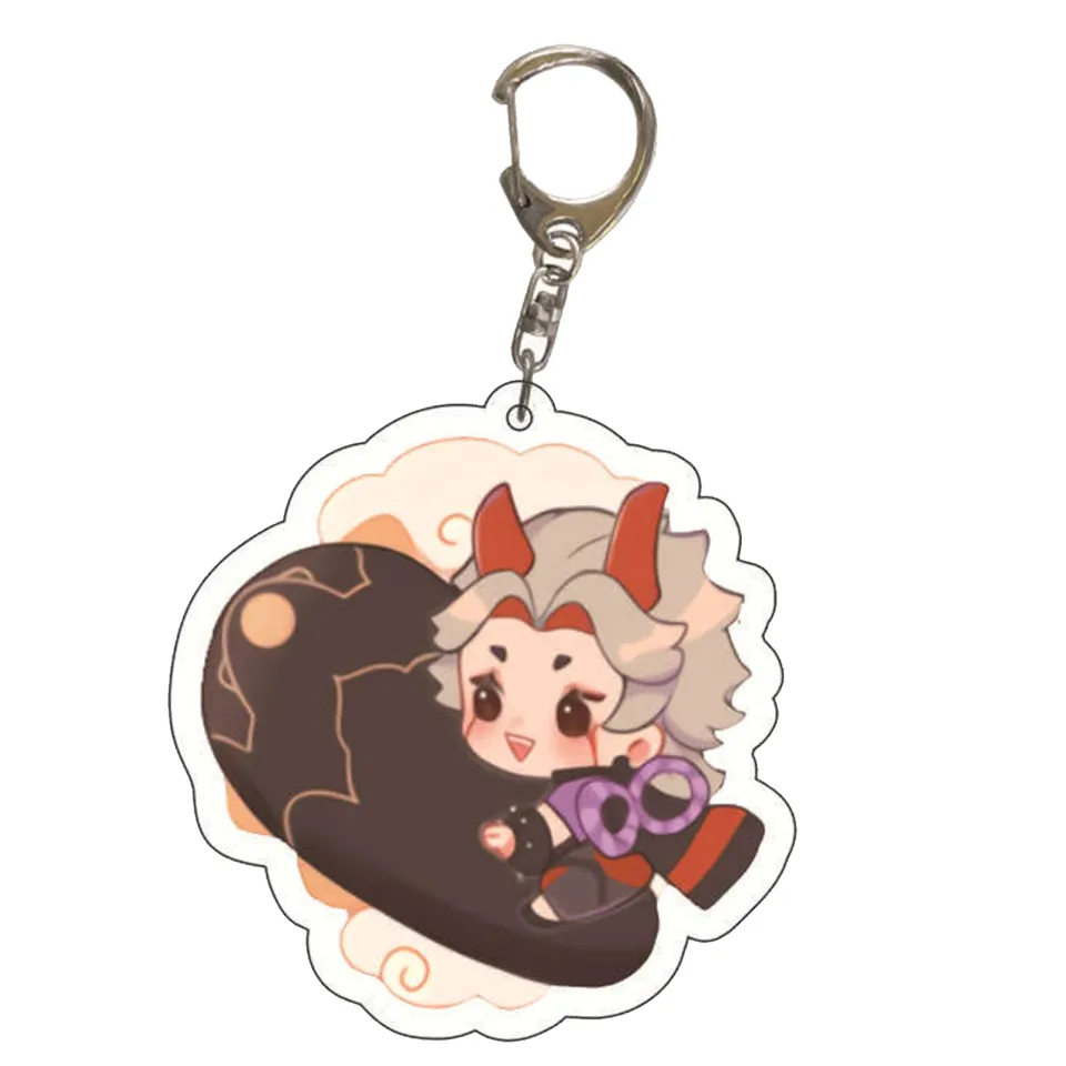 New Arrival Genshin Impact Game Figures Keychain Sayu Yoimiya Kazuha Kamisato Ayaka Rosaria Kollektion Acryl Metall Schlusselanhanger