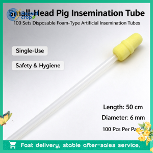 100 sets of disposable foam-type insemination tubes for pigs pig artificial insemination tubes