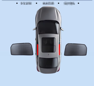 Compatible with GWM ORA 5 Car Sunshade Double-layer Sun Protection Heat Insulation Anti-Mosquito Mesh Curtain