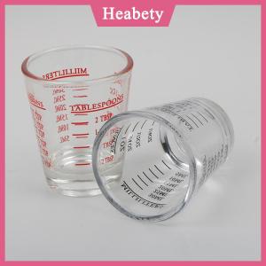 Heabety 1PC 30 ml thủy tinh đo cup với quy mô bắn thủy tinh lỏng thủy tinh ounce cup