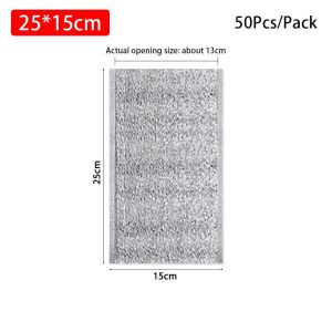 JING 50Pcs/Pack Food Thermal Aluminum Foil Bag Ice Cold Warm Delivery Carrier Cooler Bag Folding Drink Storage Insulation Bag