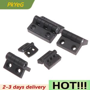 PkYeG 1PCS Small Hinges Black Mini Plastic Door Bearing Butt Cabinet ABS Hinge