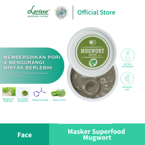 Larissa Mugwort Mask - Masker Wajah Mugwort Untuk Kulit Berminyak & Berjerawat