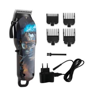 Kemei Wireless salon hair clipper professional hair trimmer men electric powerful motor hair cutting machine lithium battery 100v-240v