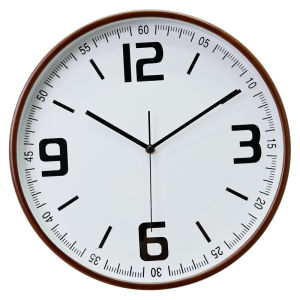 Modern minimalist solid wood wall clock wooden home living room clock creative art decoration silent quartz clock wholesale