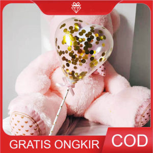 Topper Balon Bentuk Love - Topper Kue Ulangtahun - Acc Cake TOP004 - Gold
