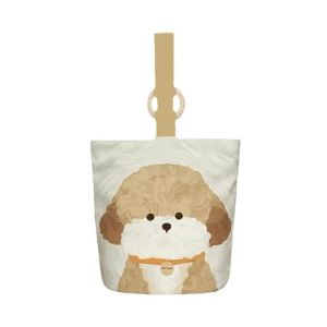 BELLERY Large Capacity Retro Bear Bucket Bag Dog Puppy Mummy Bag Casual Tote Bag Canvas Handbag Shopping Bags